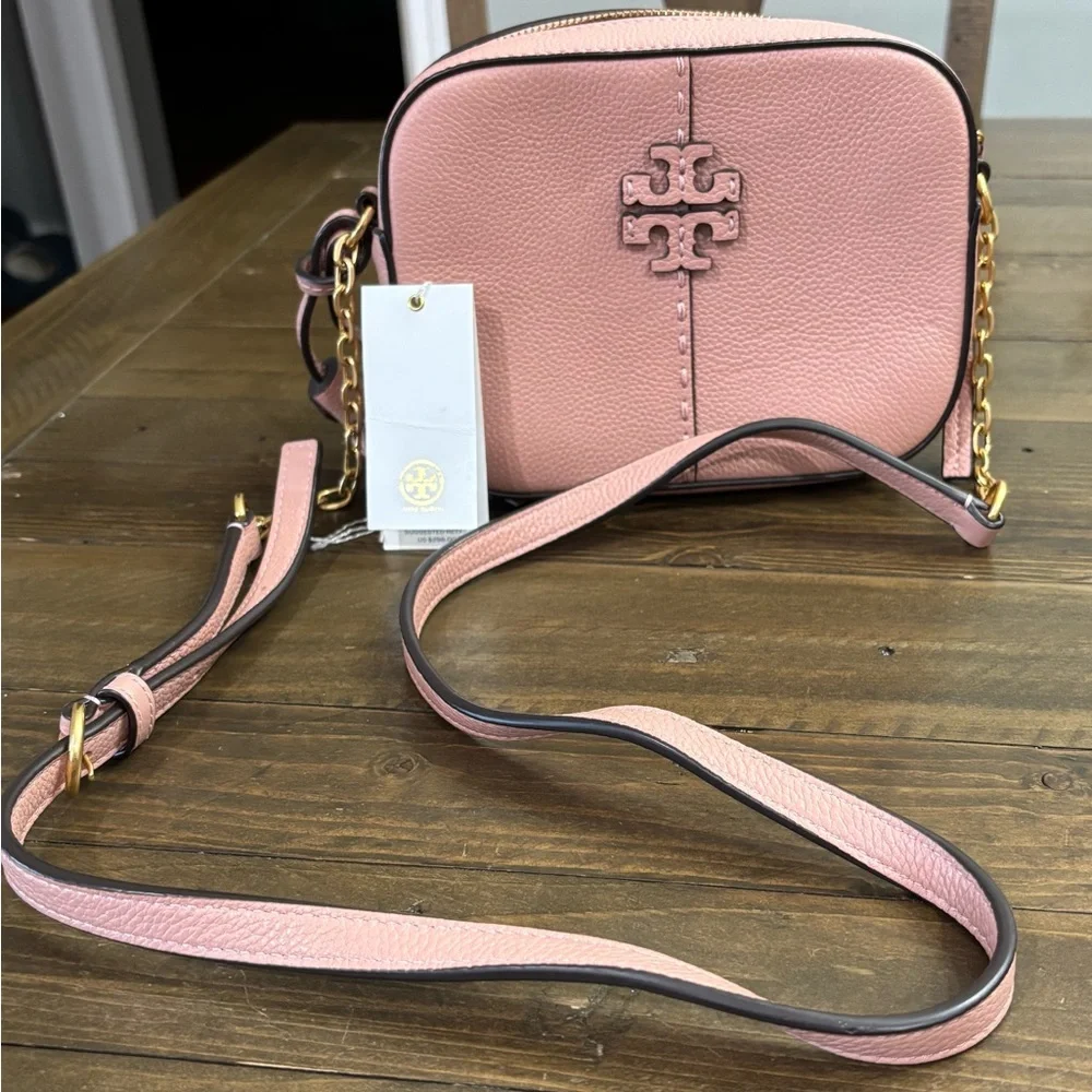 Tory Burch McGraw Camera Bag in Blush Pink - Picture 1 of 9